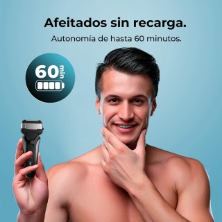 Επαναφορτιζόμενη Ξυριστική Μηχανή με Τριπλή Λεπίδα & Αντοχή στο Νερ...