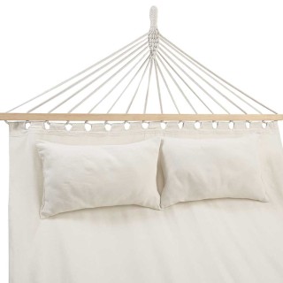 BAKAJI  Αιώρα Κήπου 2 Θέσεων Ξύλο Βαμβάκι Χαλάρωση Εξωτερικού Χώρου...