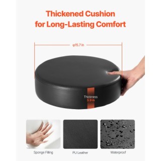 VEVOR Περιστρεφόμενο Σκαμπό με Ρόδες Ρυθμιζόμενο Ύψος Μαύρο YDHSJSY... VEVOR Περιστρεφόμενο Σκαμπό με Ρόδες Ρυθμιζόμενο Ύψος Μαύρο YDHSJSY...