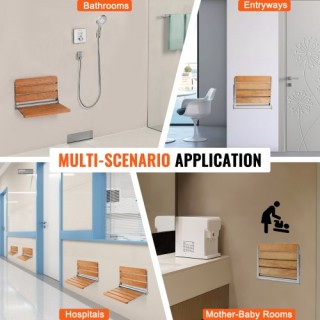 Πτυσσόμενο Δρύινο Κάθισμα Ντους VEVOR 16.1 x 13.4 Τοίχου 440 lbs S... Πτυσσόμενο Δρύινο Κάθισμα Ντους VEVOR 16.1 x 13.4 Τοίχου 440 lbs S...