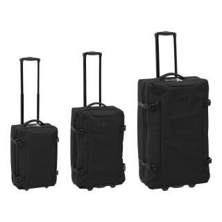 5Five Simply Smart Σετ 3τμχ  Βαλίτσες Μαύρες με Μαλακές Θήκες 213502