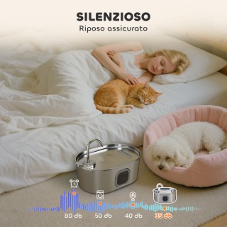 PawHut Ανοξείδωτη Ποτίστρα Γάτας 7L με LED, 32x22.1x22.3 εκ. D08-07... PawHut Ανοξείδωτη Ποτίστρα Γάτας 7L με LED, 32x22.1x22.3 εκ. D08-07...