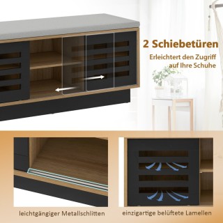 Costway Διπλή Παπουτσοθήκη με Μαξιλάρι Καθίσματος και Ρυθμιζόμενα ... Costway Διπλή Παπουτσοθήκη με Μαξιλάρι Καθίσματος και Ρυθμιζόμενα ...