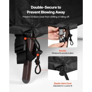 VEVOR Αδιάβροχο Κάλυμμα Επίπλων 420D για Τραπέζι & Καρέκλες 130x84 ...