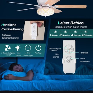 Costway Ρετρό Ανεμιστήρας Οροφής με Αντίστροφο Κινητήρα και Τηλεχε... Costway Ρετρό Ανεμιστήρας Οροφής με Αντίστροφο Κινητήρα και Τηλεχε...