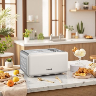 VEVOR Αυτόματος Κατασκευαστής Παγωτού 2 Λίτρων με Ενσωματωμένο Συμπ... VEVOR Αυτόματος Κατασκευαστής Παγωτού 2 Λίτρων με Ενσωματωμένο Συμπ...