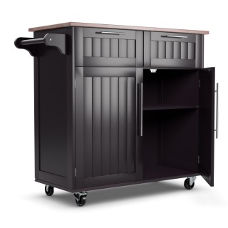 Costway Κουζινοκαρότσι με Συρτάρια και Ντουλάπια 94 x 45,5 x 94,5 c...