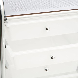 BAKAJI Καρότσι Συρταριέρα Πολλαπλών Χρήσεων Ατσάλι Σπίτι Γραφείο Αι...