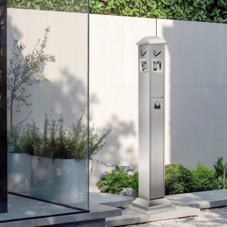 VEVOR Δοχείο Αποτσίγαρων με 4 Ανοίγματα Ανοξείδωτο Ατσάλι Ασημί SYY... VEVOR Δοχείο Αποτσίγαρων με 4 Ανοίγματα Ανοξείδωτο Ατσάλι Ασημί SYY...