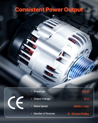 VEVOR Δυναμό Αυτοκινήτου για Cadillac Escalade EXT 6.0L 2003-2004 C... VEVOR Δυναμό Αυτοκινήτου για Cadillac Escalade EXT 6.0L 2003-2004 C...