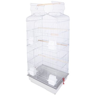 BAKAJI Κλουβί Πουλιών Λευκό για Παπαγάλους Αχώριστους με Ανοιγόμεν... BAKAJI Κλουβί Πουλιών Λευκό για Παπαγάλους Αχώριστους με Ανοιγόμεν...