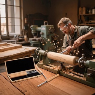 VEVOR Σετ 6 Τεμαχίων Ξύλινων Εργαλείων Τόρνου Χειροτεχνίας με Προκα... VEVOR Σετ 6 Τεμαχίων Ξύλινων Εργαλείων Τόρνου Χειροτεχνίας με Προκα...