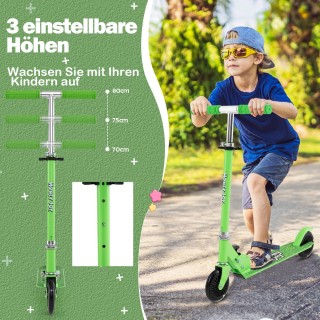 Costway Παιδικό Πατίνι με LED Ρόδες & Αναδιπλούμενο Τιμόνι Ρυθμιζόμ...