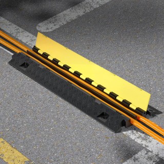 VEVOR Ανθεκτική Ράμπα Προστασίας Καλωδίων, Διπλός Δίαυλος 31 x 28 m...