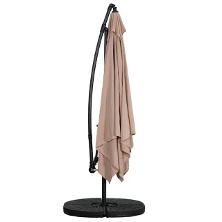 BAKAJI Ομπρέλα Κήπου με Πλευρικό Πάλο Κάλυμμα από Πολυεστέρα Καπου... BAKAJI Ομπρέλα Κήπου με Πλευρικό Πάλο Κάλυμμα από Πολυεστέρα Καπου...