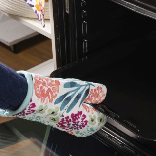 Villa dEste Home Γάντι φούρνου από βαμβάκι 18x28 εκ. με ακουαρέλα λ...