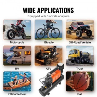 VEVOR  Φορητός Αεροσυμπιεστής 6L 6.35CFM 150PSI ZXLTCQJDG6CFGIYHHV2