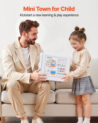 VEVOR Σετ Ξύλινου Τρένου 113 Τεμ., Για Παιδιά 3-8 Ετών, Συμβατό με ...