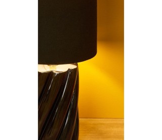 Osteria Μαύρο Κεραμικό Φωτιστικό Twist -36175