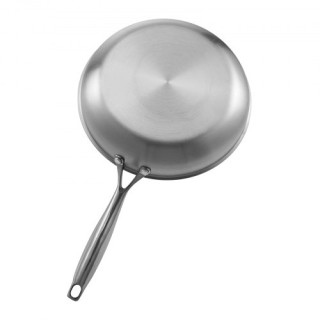 VEVOR Τριπλής Στρώσης Ανοξείδωτο Τηγάνι 3 Τεμαχίων (240mm, 280mm, 3...