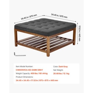 VEVOR Μεγάλος Τετράγωνος Οθωμανικός Καναπές Τραπεζάκι Καφέ BYJDFXWS... VEVOR Μεγάλος Τετράγωνος Οθωμανικός Καναπές Τραπεζάκι Καφέ BYJDFXWS...