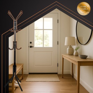 Ruhhy Μεταλλικός Καλόγερος 170 εκ Ύψους , Μαύρος  26362