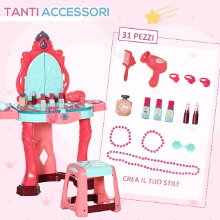 AIYAPLAY Τραπέζι Τουαλέτας για Κορίτσια με Σκαμπό Καθρέφτη Φώτα και... AIYAPLAY Τραπέζι Τουαλέτας για Κορίτσια με Σκαμπό Καθρέφτη Φώτα και...