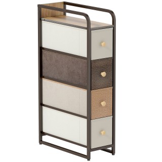 HOMCOM Συρταριέρα Εξοικονόμησης Χώρου με 4 Αναδιπλούμενα Συρτάρια α... HOMCOM Συρταριέρα Εξοικονόμησης Χώρου με 4 Αναδιπλούμενα Συρτάρια α...