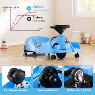 Costway Ηλεκτρικό Καθαριστικό Go-Kart 12V με Αποσπώμενη Σφουγγαρίστ...