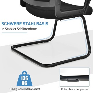 Costway Εργονομική Καρέκλα Γραφείου με Διχτυωτή Πλάτη και Ρυθμιζόμε...