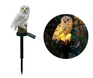 Ηλιακό Φωτιστικό Κήπου – Κουκουβάγια LED με Αισθητήρα Σούρουπου 13 ...