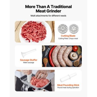 VEVOR Μηχανή Άλεσης Κρέατος & Εγκάρσιας Λουκάνικων 5.5 lbs/min SYTM...