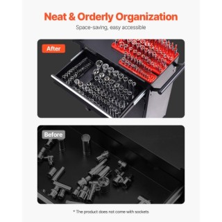 VEVOR Σετ Οργάνωσης Καρυδιών 8τμχ Μαύρο & Κόκκινο για Μετρικό SAE ... VEVOR Σετ Οργάνωσης Καρυδιών 8τμχ Μαύρο & Κόκκινο για Μετρικό SAE ...