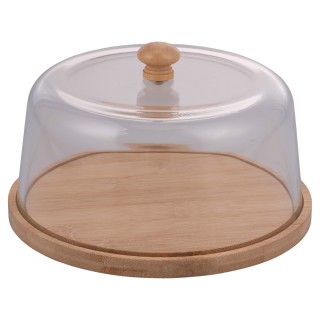 Villa DEste  Βάση από μπαμπού 165 εκ με γυάλινο καπάκι και λαβή από...