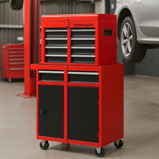 STAKMANN Φορητή Κασετίνα Με Συρτάρια 2 σε 1 για Γκαράζ και Συνεργεί... STAKMANN Φορητή Κασετίνα Με Συρτάρια 2 σε 1 για Γκαράζ και Συνεργεί...