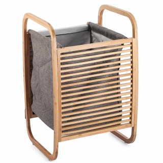 BAKAJI Καλάθι Απλύτων από Μπαμπού με Υφασμάτινη Τσάντα 40 x 35 x 7... BAKAJI Καλάθι Απλύτων από Μπαμπού με Υφασμάτινη Τσάντα 40 x 35 x 7...