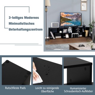 Ξύλινο Σύνθετο Τηλεόρασης για Τηλεοράσεις έως 65 134-180 x 30 x 43c...