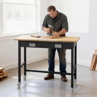 VEVOR Πάγκος Εργασίας 1220 mm, Φορητός με Συρτάρι και 680 kg Αντοχή...