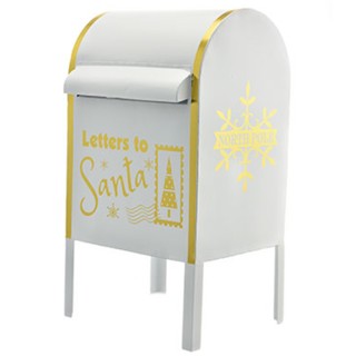 BAKAJI  Γραμματοκιβώτιο Γράμματα Άγιου Βασίλη Λευκή Χριστουγεννιάτι...