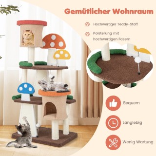 Costway Άνετο Δέντρο Αναρρίχησης για Γάτες με Σχέδιο Μανιταριού κα... Costway Άνετο Δέντρο Αναρρίχησης για Γάτες με Σχέδιο Μανιταριού κα...