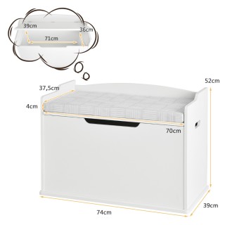 Costway Πολυχρηστικό Κουτί Αποθήκευσης Παιχνιδιών με Καθιστικό και ... Costway Πολυχρηστικό Κουτί Αποθήκευσης Παιχνιδιών με Καθιστικό και ...