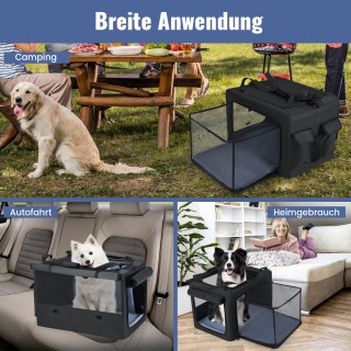 Costway Πολυλειτουργικό Φορητό Κλουβί Μεταφοράς Κατοικιδίων 88 x 72...