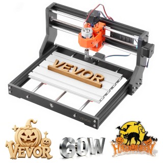 VEVOR Μηχανή CNC Router 3018, 60W, 3 Άξονες, Εγγραφής και Κοπής Ξύλ...