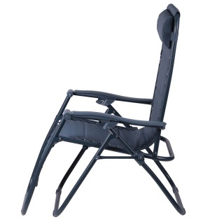 Galileo Πολυθρόνα μέγιστης χαλάρωσης σε μπλε χρώμα, με επενδυμένο κ...