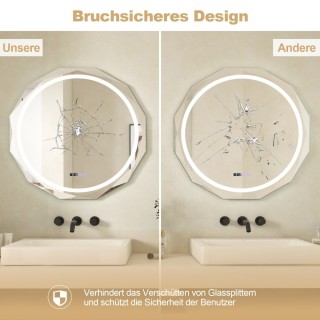 Costway Καθρέφτης Τοίχου με Αντιθαμβωτική Λειτουργία και Ρυθμιζόμεν... Costway Καθρέφτης Τοίχου με Αντιθαμβωτική Λειτουργία και Ρυθμιζόμεν...