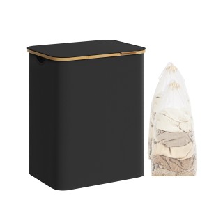 Καλάθι Απλύτων SONGMICS με Καπάκι, 2 Θέσεων, 130L, Μαύρο Καλάθι Απλύτων SONGMICS με Καπάκι, 2 Θέσεων, 130L, Μαύρο