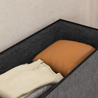 HOMCOM Πτυσσόμενο Κουτί Αποθήκευσης 84L με Καπάκι με Επένδυση και ... HOMCOM Πτυσσόμενο Κουτί Αποθήκευσης 84L με Καπάκι με Επένδυση και ...