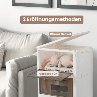 Costway Τριώροφη Κουτί Αποθήκευσης με Καπάκι & Μαγνητικές Διαφανείς... Costway Τριώροφη Κουτί Αποθήκευσης με Καπάκι & Μαγνητικές Διαφανείς...