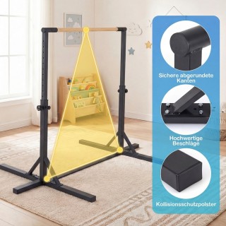 Costway Οριζόντιος μονόζυγος γυμναστικής με 12-πλή ρύθμιση ύψους απ...