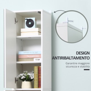 Kleankin Κολόνα Μπάνιου Kleankin με 5 Ξύλινα Ράφια και Ανοιγόμενη Π... Kleankin Κολόνα Μπάνιου Kleankin με 5 Ξύλινα Ράφια και Ανοιγόμενη Π...